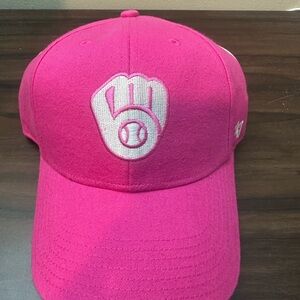 Pink Baseball Cap with Logo